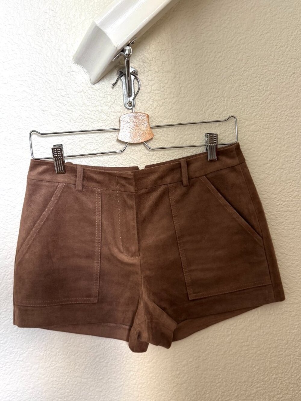 BCBG Maxazria Suede Shorts | Size 4 | Lt. Mocha Brown | "Sergio"